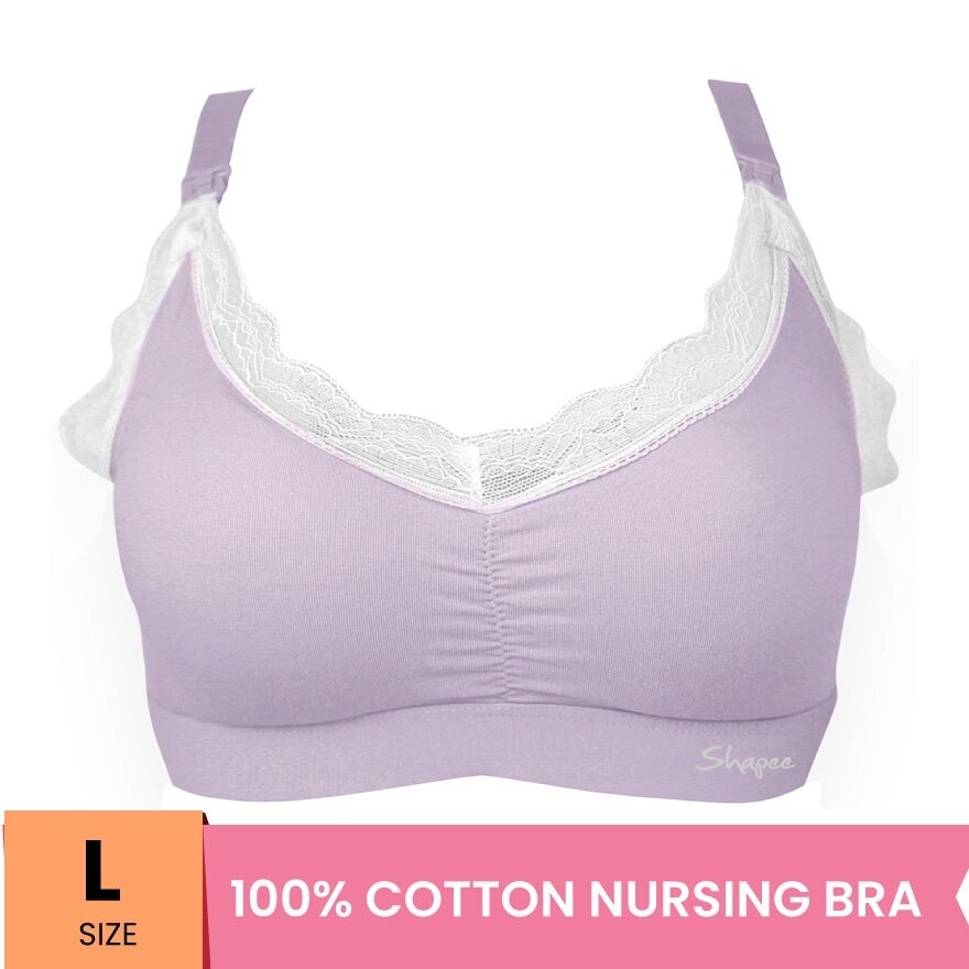 Lafee Nursing Bra L Grey