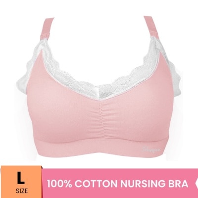 SHAPEE Lafee Nursing Bra L Pink