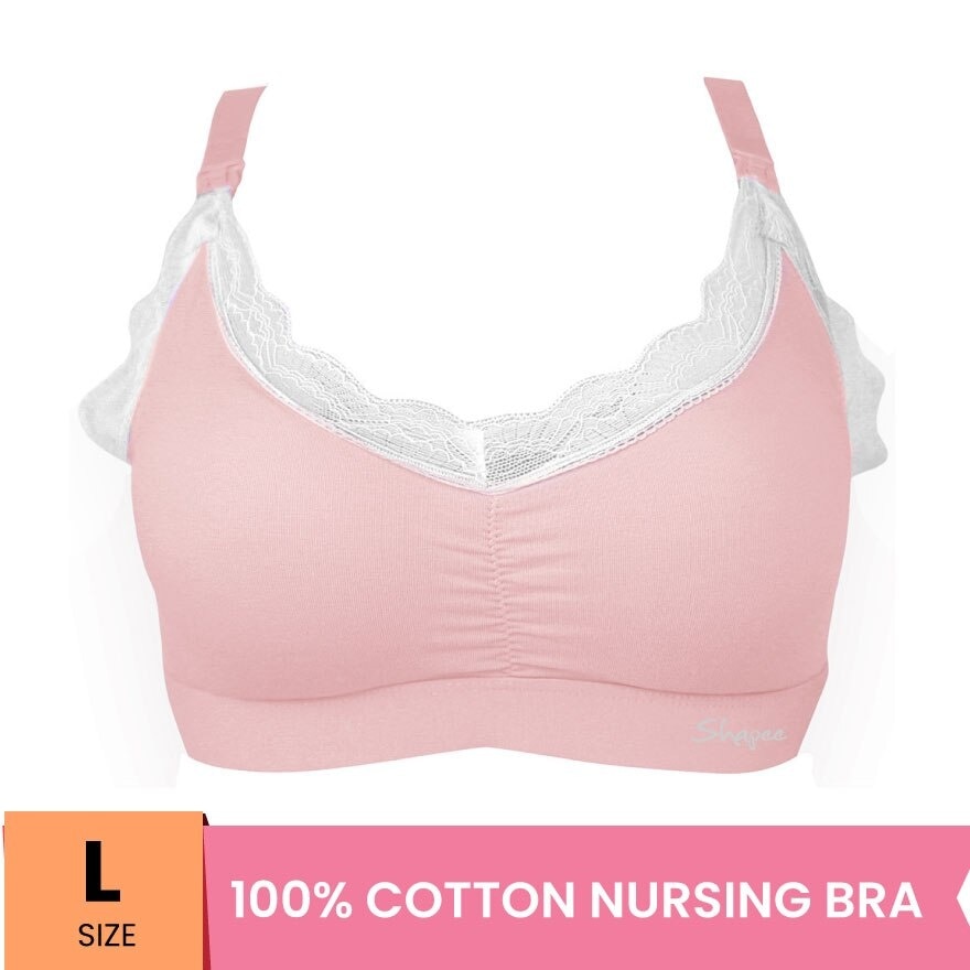 Lafee Nursing Bra L Pink