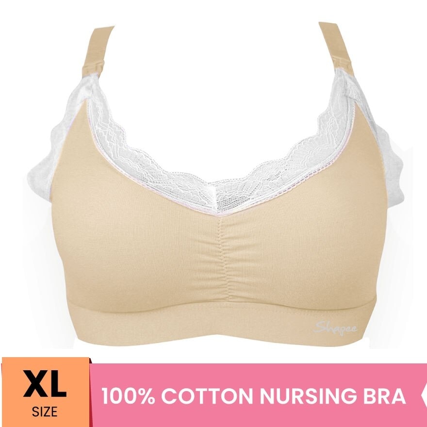 Lafee Nursing Bra XL Beige
