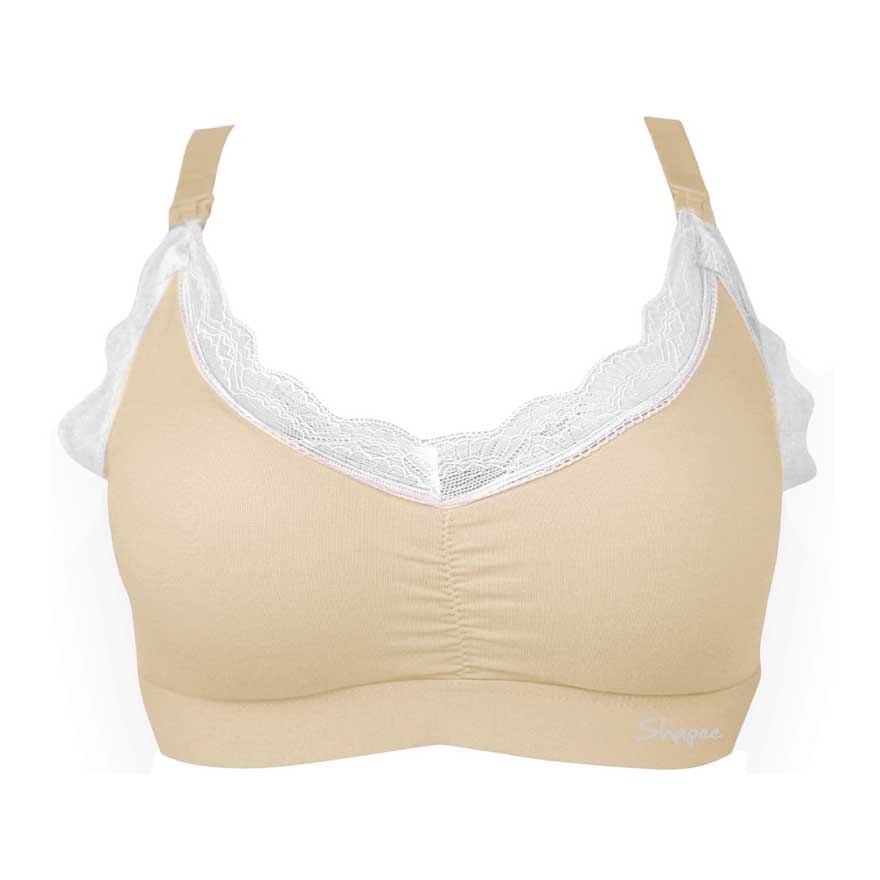 Lafee Nursing Bra XL Beige