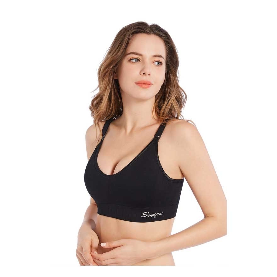 Luxe Nursing Bra M Black