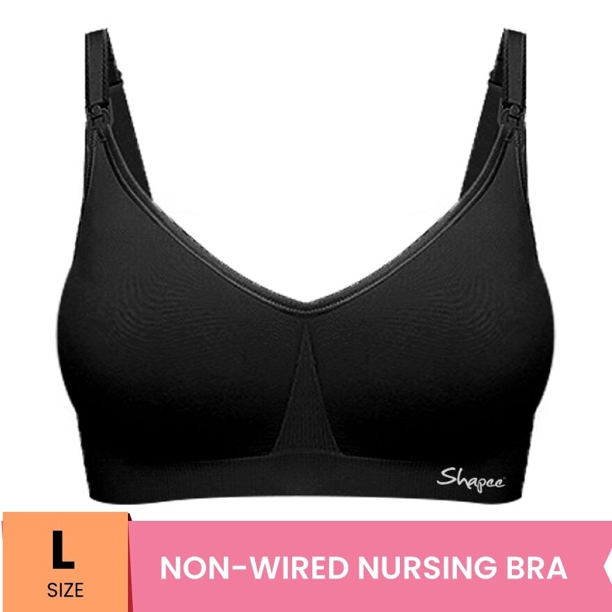 Luxe Nursing Bra L Black