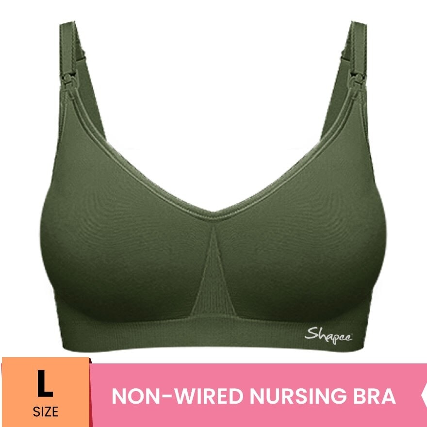 Luxe Nursing Bra L Olive