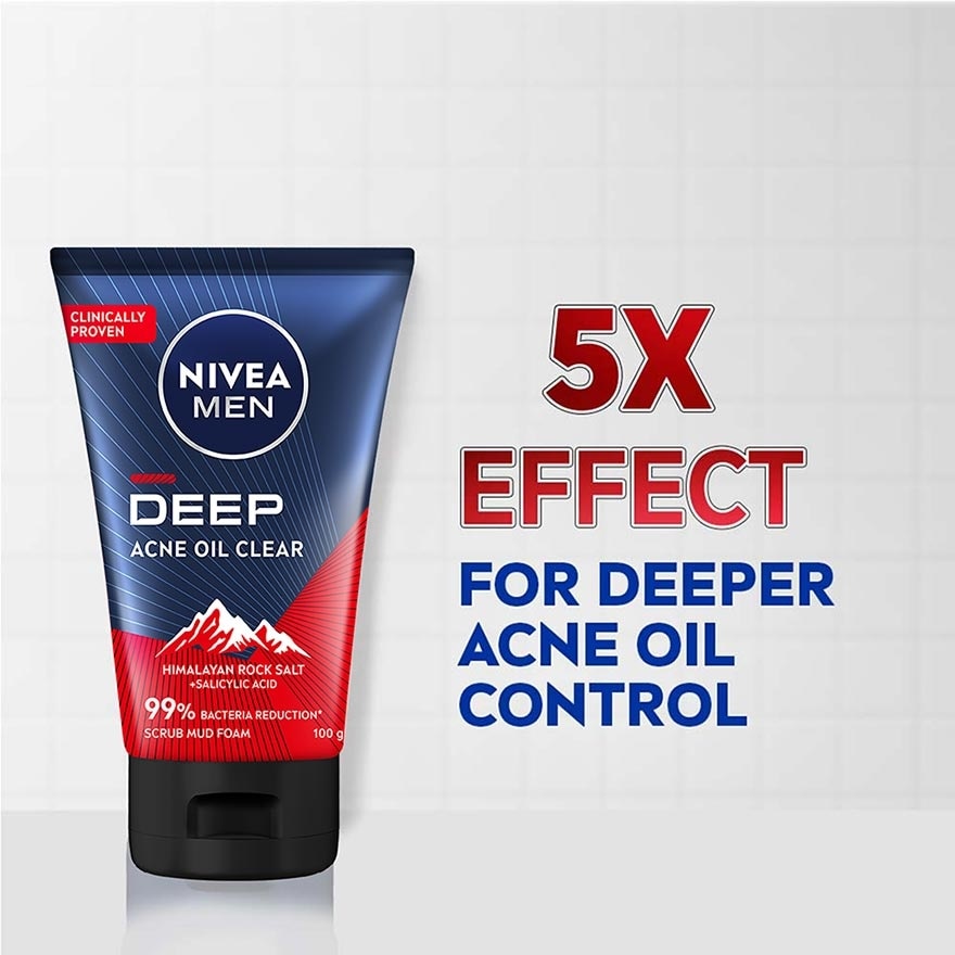 DEEP Rapid Acne Oil Clear Mud Scrub TWP 2x100g