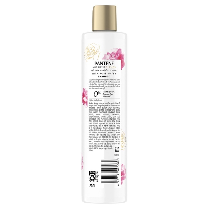 Nutrient Blends Miracle Moisture Boost Rose Water Shampoo 270 ml