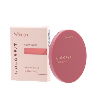 WARDAH Colorfit Cream Blush 01 SAND CORAL 3 g