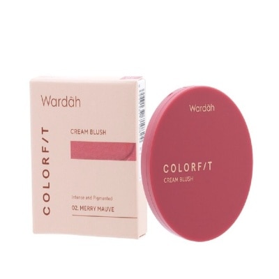 WARDAH Colorfit Cream Blush 02 MERRY MAUVE 3 g