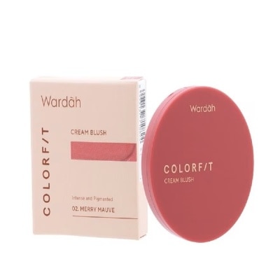 WARDAH Colorfit Cream Blush 02 Merry Mauve 3g