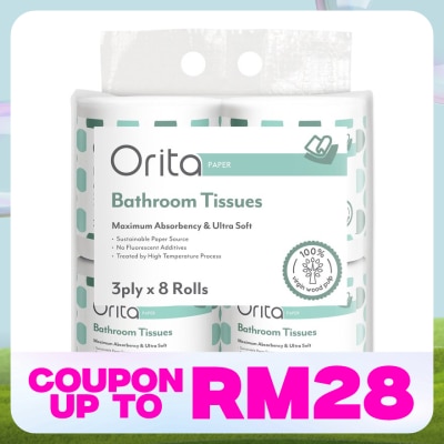 ORITA ORITA TOILET ROLL 3Ply 260 Sheets x 8s