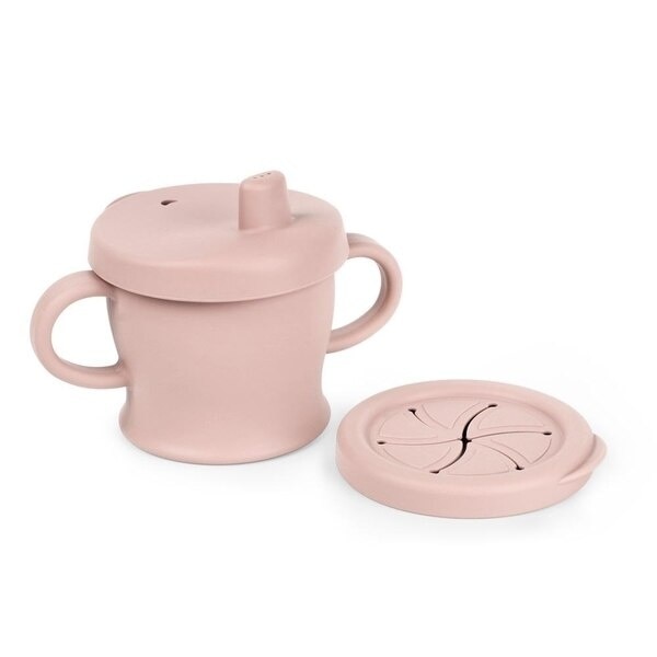 Silicone Sip-N-Snack Cup (250ml) - Blush