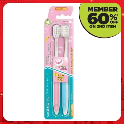 WATSONS Super Dense Cushion Soft Toothbrush(Ultra Soft) 2S