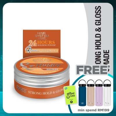 HAIR SYSTEM BY WATSONS Styling Pomade - Strong Hold & Glossy 75g