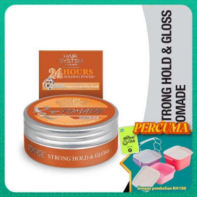 HAIR SYSTEM BY WATSONS - Styling Pomade - Strong Hold & Glossy 75g