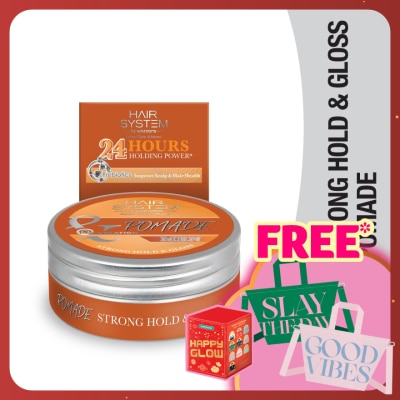 HAIR SYSTEM BY WATSONS Styling Pomade - Strong Hold & Glossy 75g