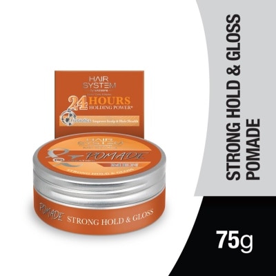 HAIR SYSTEM BY WATSONS Styling Pomade - Strong Hold & Glossy 75g