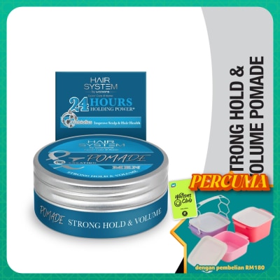 HAIR SYSTEM BY WATSONS - Styling Pomade - Strong Hold & Volume 75g