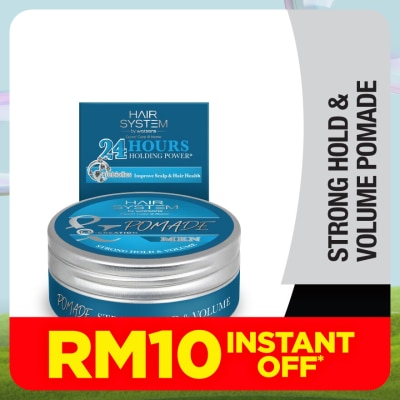 HAIR SYSTEM BY WATSONS Styling Pomade - Strong Hold & Volume 75g