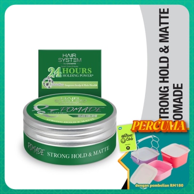 HAIR SYSTEM BY WATSONS - Styling Pomade - Strong Hold & Matt 75g