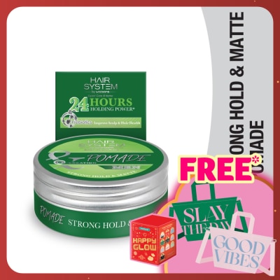 HAIR SYSTEM BY WATSONS Styling Pomade - Strong Hold & Matt 75g