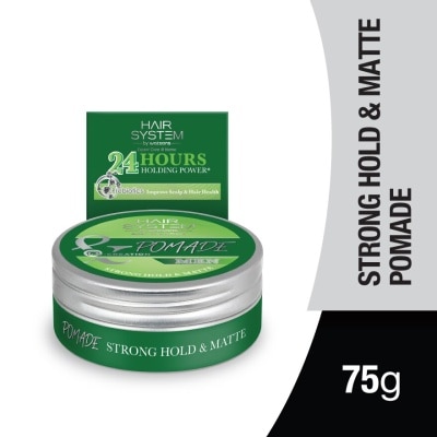 HAIR SYSTEM BY WATSONS Styling Pomade - Strong Hold & Matt 75g