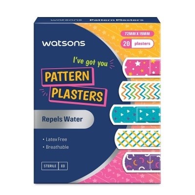 WATSONS Pattern Latex Free Plasters 20's