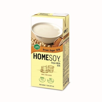 HOMESOY Brown Sugar Soya Milk 1L (Less Sugar)