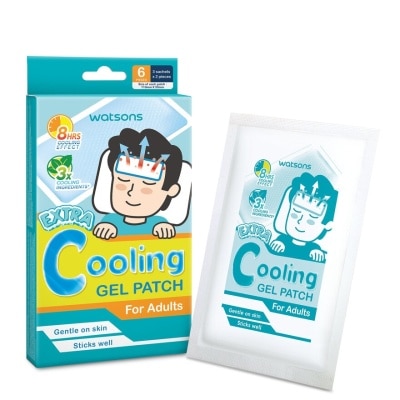 WATSONS Adults Extra Cooling Gel Patch 6s