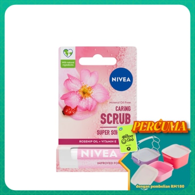 NIVEA - Lip Rosehip Oil Caring Lip Scrub 4.8g