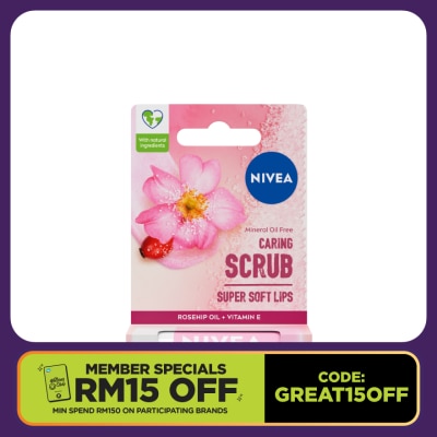 NIVEA Lip Rosehip Oil Caring Lip Scrub 4.8g