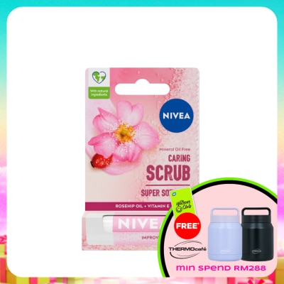 NIVEA - Lip Rosehip Oil Caring Lip Scrub 4.8g