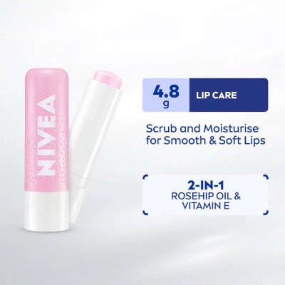 NIVEA - Lip Rosehip Oil Caring Lip Scrub 4.8g image