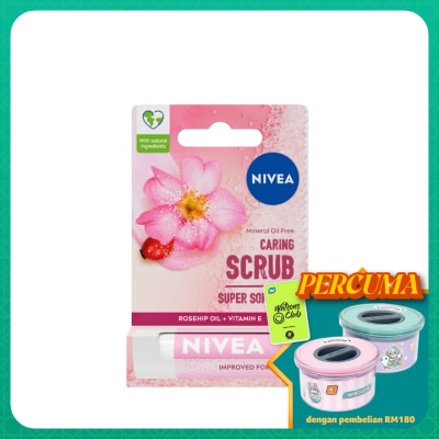 NIVEA Lip Rosehip Oil Caring Lip Scrub 4.8g