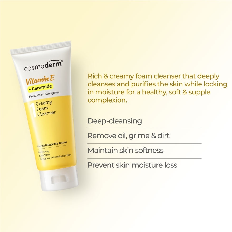 Vitamin E Creamy Foam Cleanser 125ml