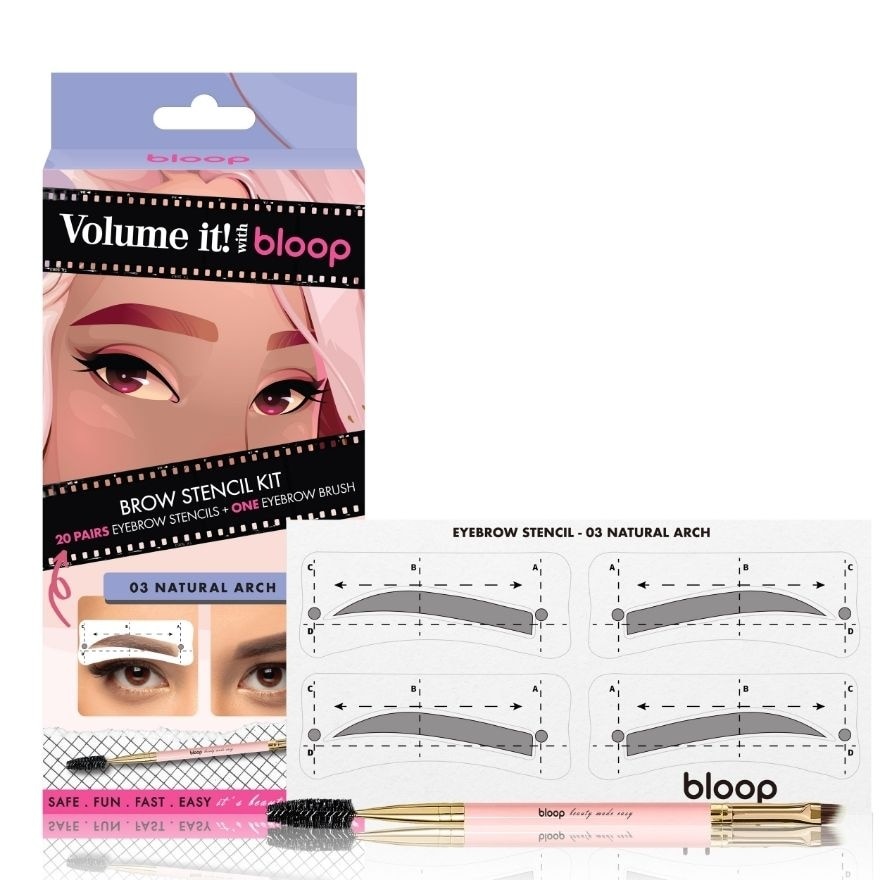 Brow Brush & Stencils 03 Arch