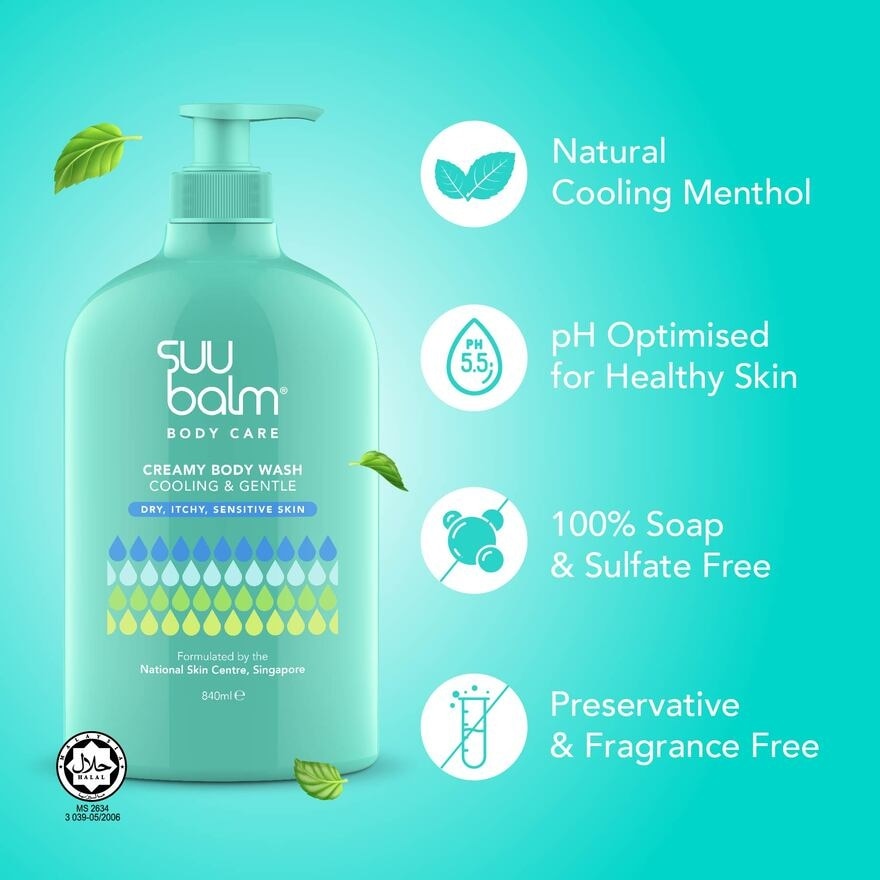 Dual Cooling & Moisturising Cream Body Wash 840ML