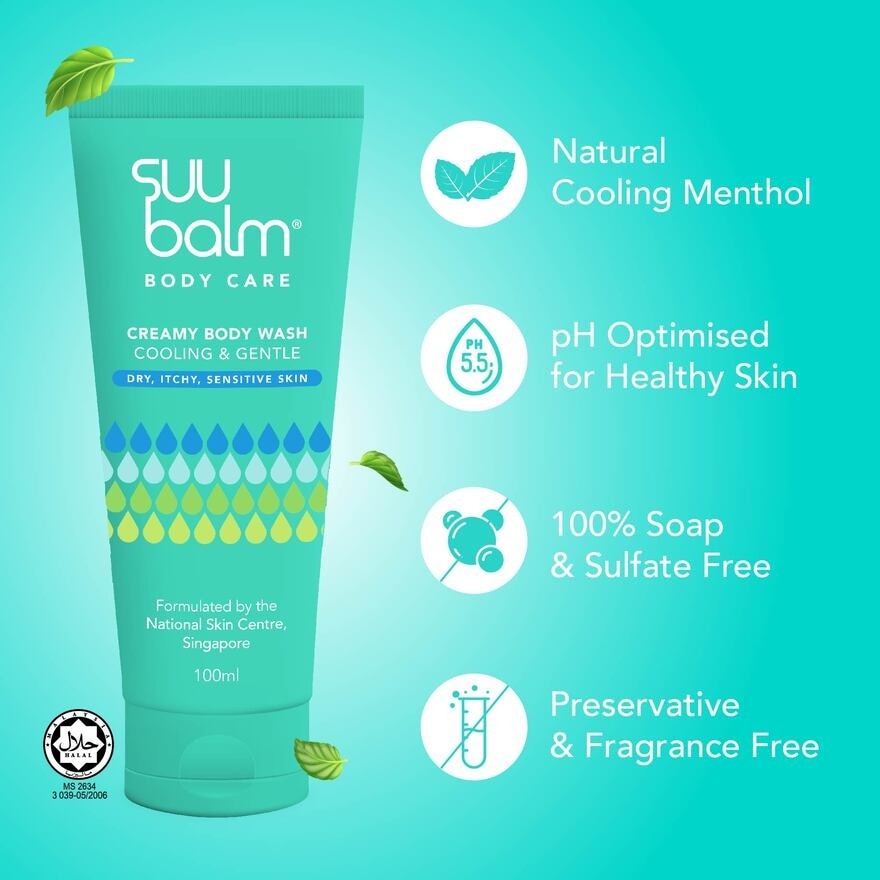 Dual Cooling & Moisturising Cream Body Wash 100ml