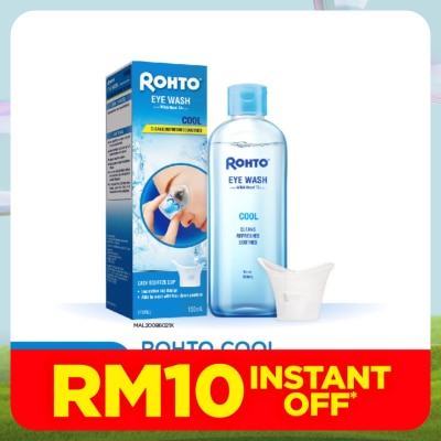 ROHTO Cool Eye Wash Distilled With Hazel 13% (v/v) 150ml