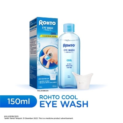 ROHTO Cool Eye Wash Distilled With Hazel 13% (v/v) 150ml