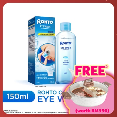 ROHTO Cool Eye Wash Distilled With Hazel 13% (v/v) 150ml