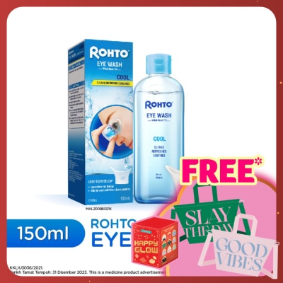 ROHTO Cool Eye Wash Distilled With Hazel 13% (v/v) 150ml