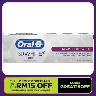 ORAL-B ORAL-B TOOTHPASTE 3D WHITE LUXE GLAMOROUS 95G