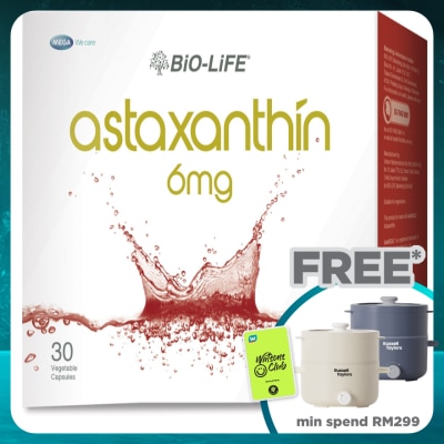 BIO-LIFE Astaxanthin 6mg 30s