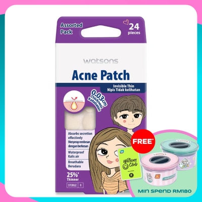 WATSONS Acne Patch 0.03cm thickness - Assorted 24s