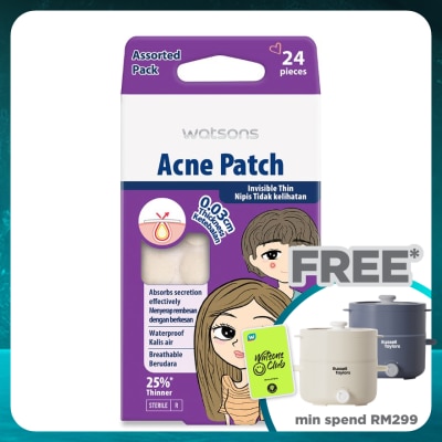 WATSONS Acne Patch 0.03cm thickness - Assorted 24s