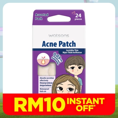 WATSONS Acne Patch 0.03cm thickness - Assorted 24s