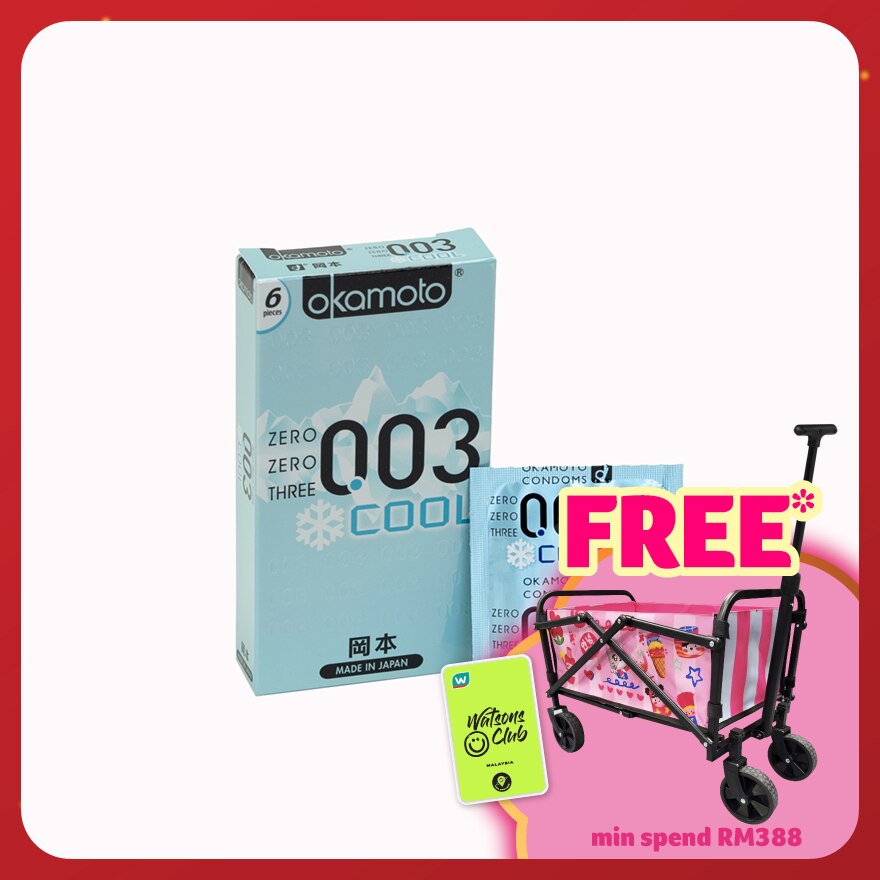 0.03 Cool And Minty Condom 6's