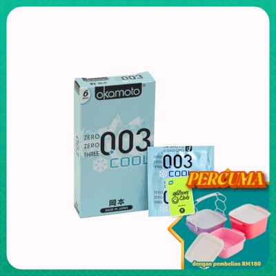 OKAMOTO - 0.03 Cool And Minty Condom 6's