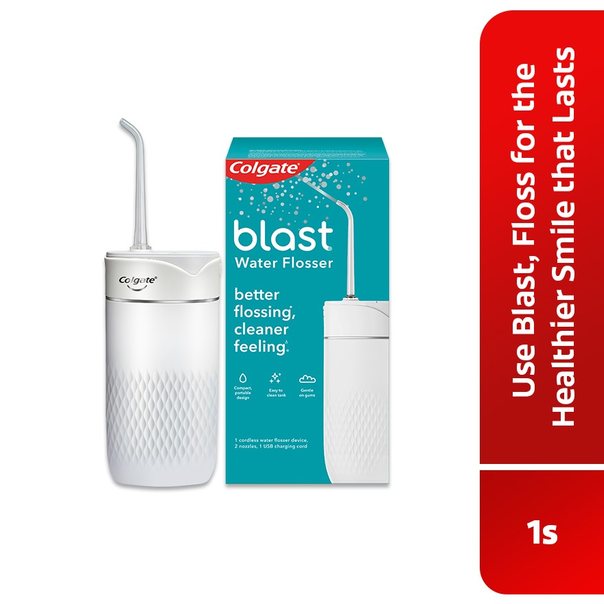 Colgate Blast Water Flosser Rechargeable White 1s image