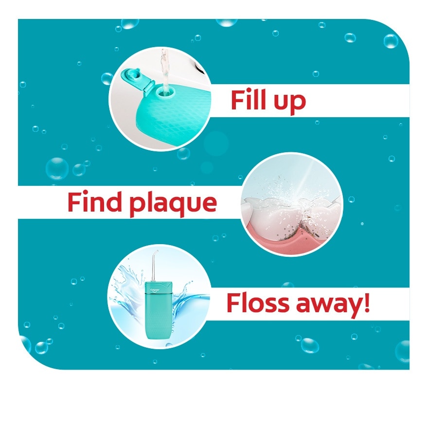 Colgate Blast Water Flosser Rechargeable Teal Green 1s